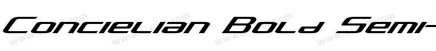 Concielian Bold Semi字体转换